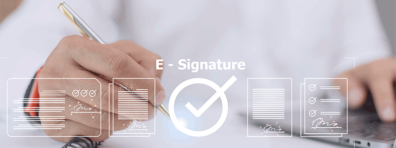 E-Signatur auswählen