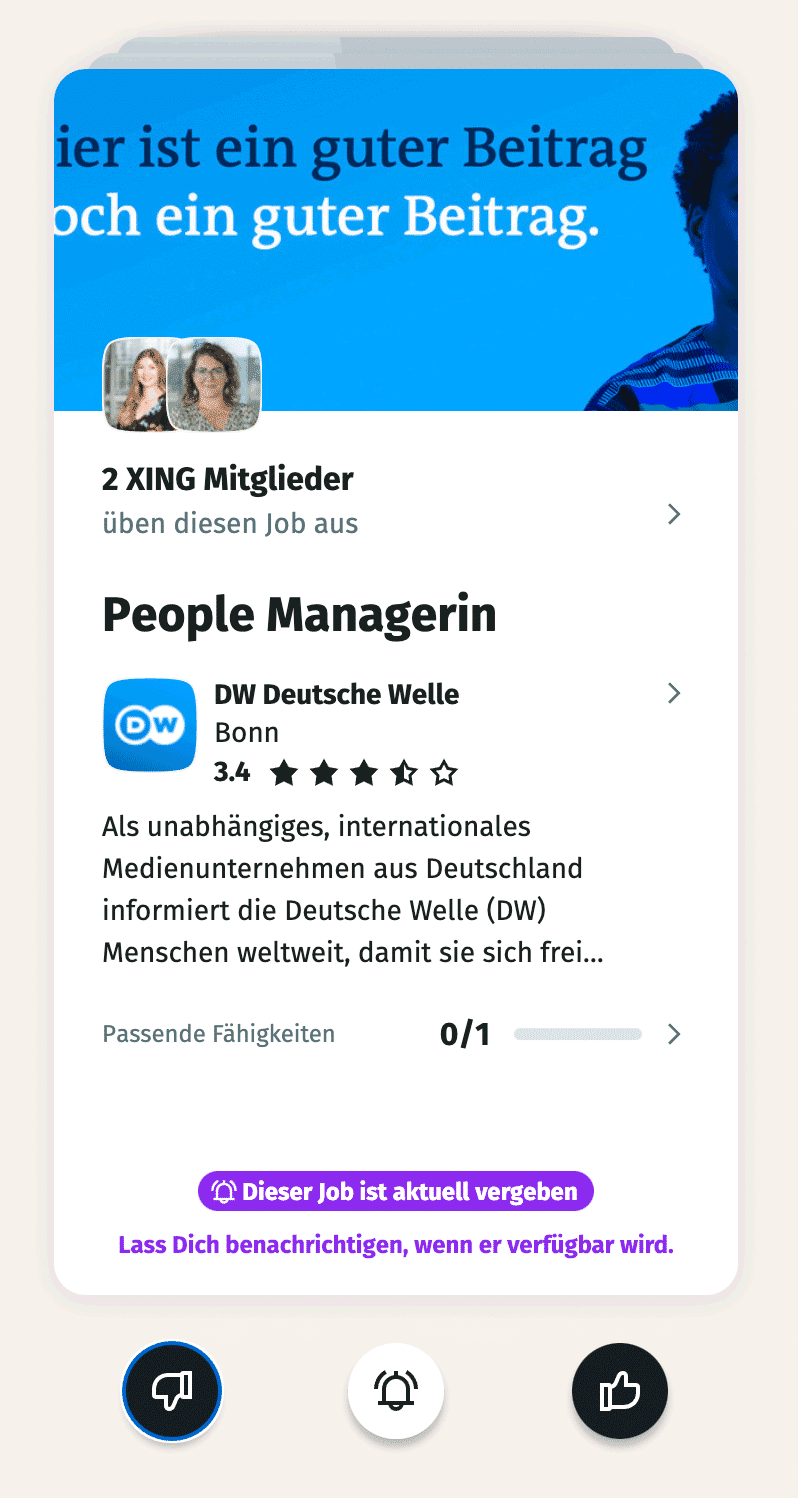 XING Vorschlag: People Managerin