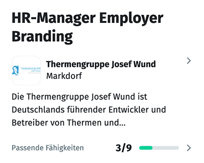 XING Job-Vorschlag Employer Branding Manager