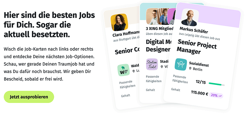 XING: besetzte Jobs finden